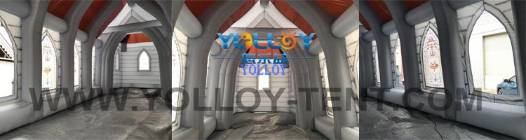 inside of inflatable church