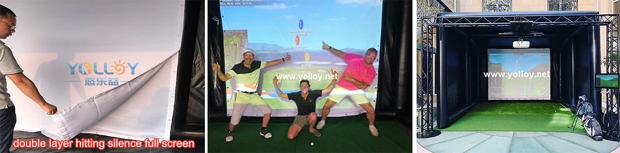 clients' feedback of inflatable golf simulator tents