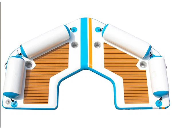 Plataforma flotante inflable tipo isla C-Dock