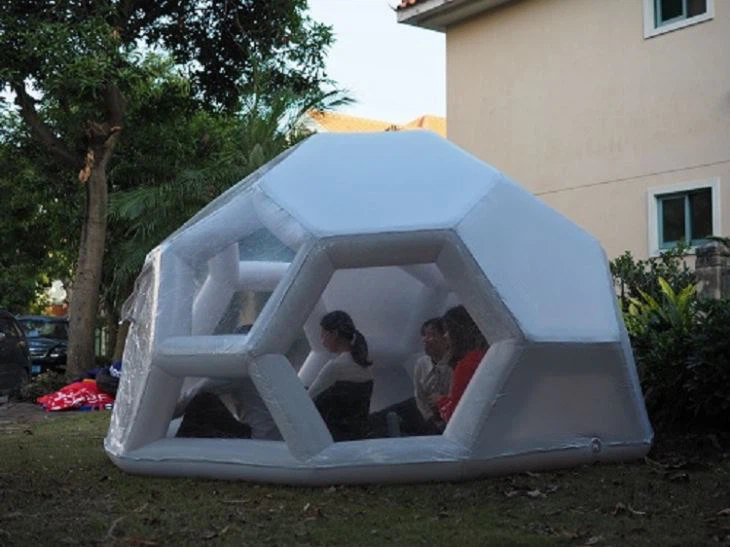 Starry Night Transparent Inflatable Football Dome Bubble Tent For Outdoor Camping